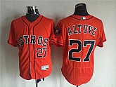 Houston Astros #27 Jose Altuve Orange 2016 Flexbase Collection Stitched Jersey,baseball caps,new era cap wholesale,wholesale hats